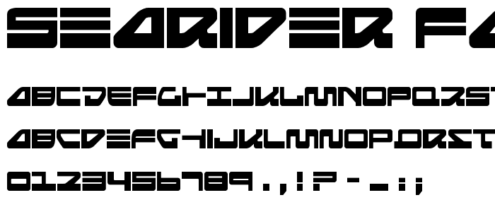 Searider Falcon font